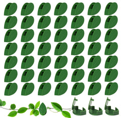 Cerolopy 30 Pcs Plant Climbing Wall Fixture Clips with Adhesive Stickers Leaf Shaped Climbing Plant Clips Plant Wall Clips Indoor Plant Fixture Clips for Climbing Plants