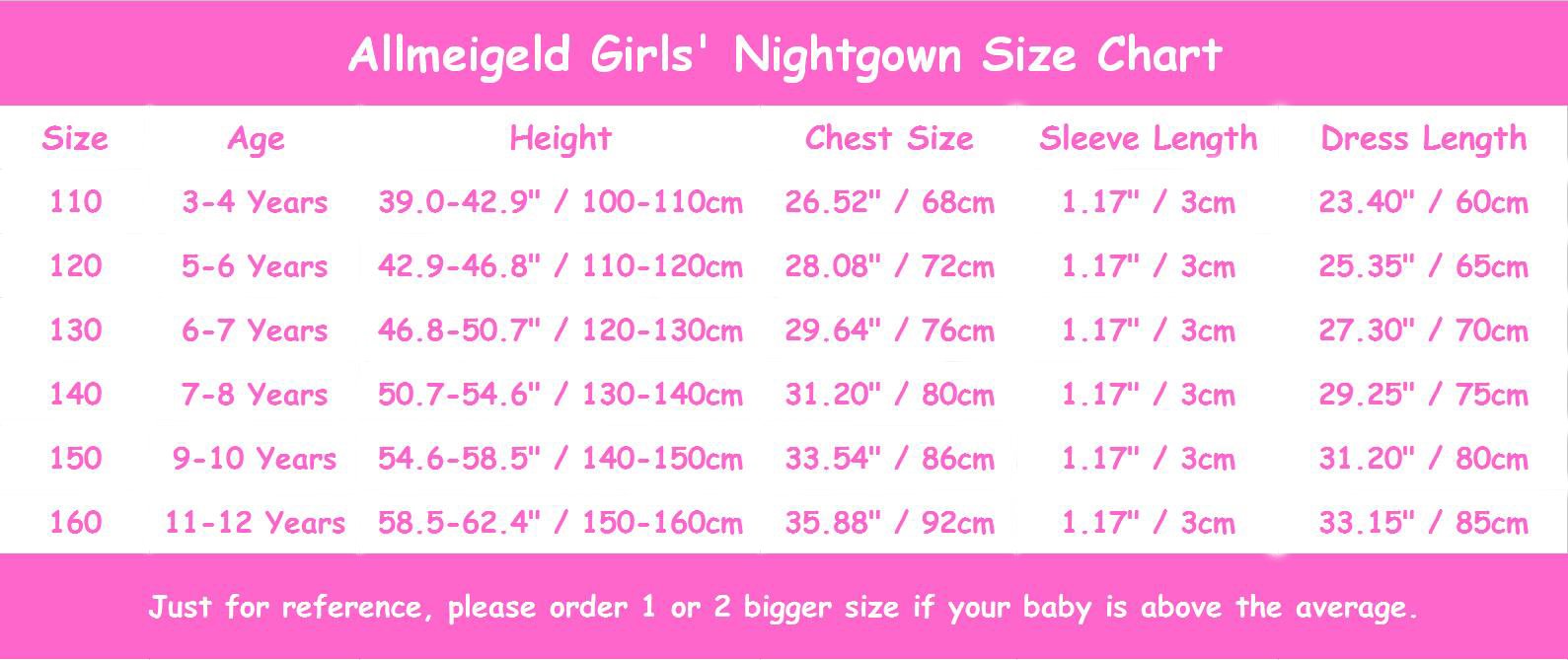 Baby Girls' Princess Nighties Heart Print Nightgowns Ruffle Sleep Gowns White 3t