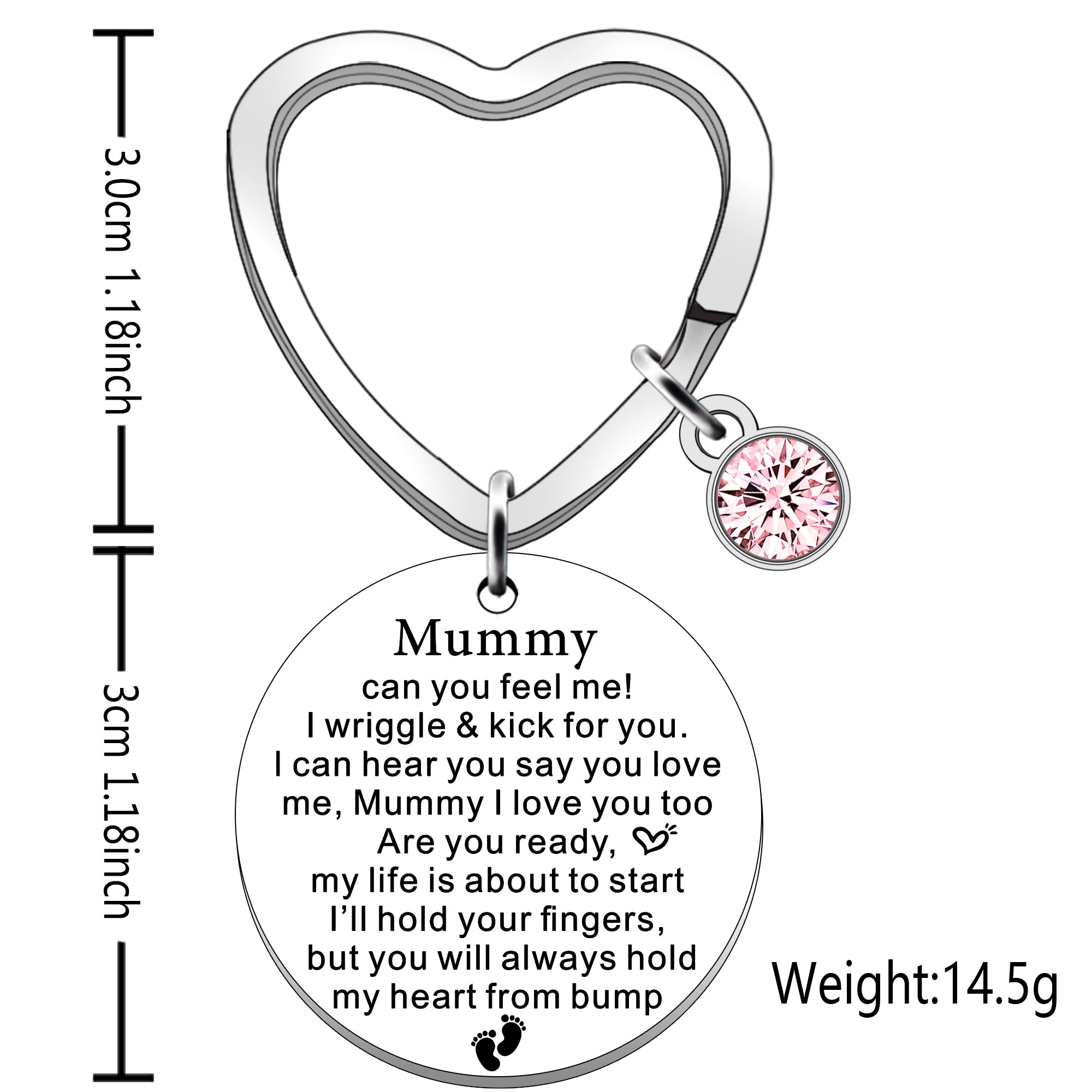 SDOFY Mum to Be Gifts Keyring Mummy to be from Bump to Mummy Pregnancy Gifts Baby Shower Present