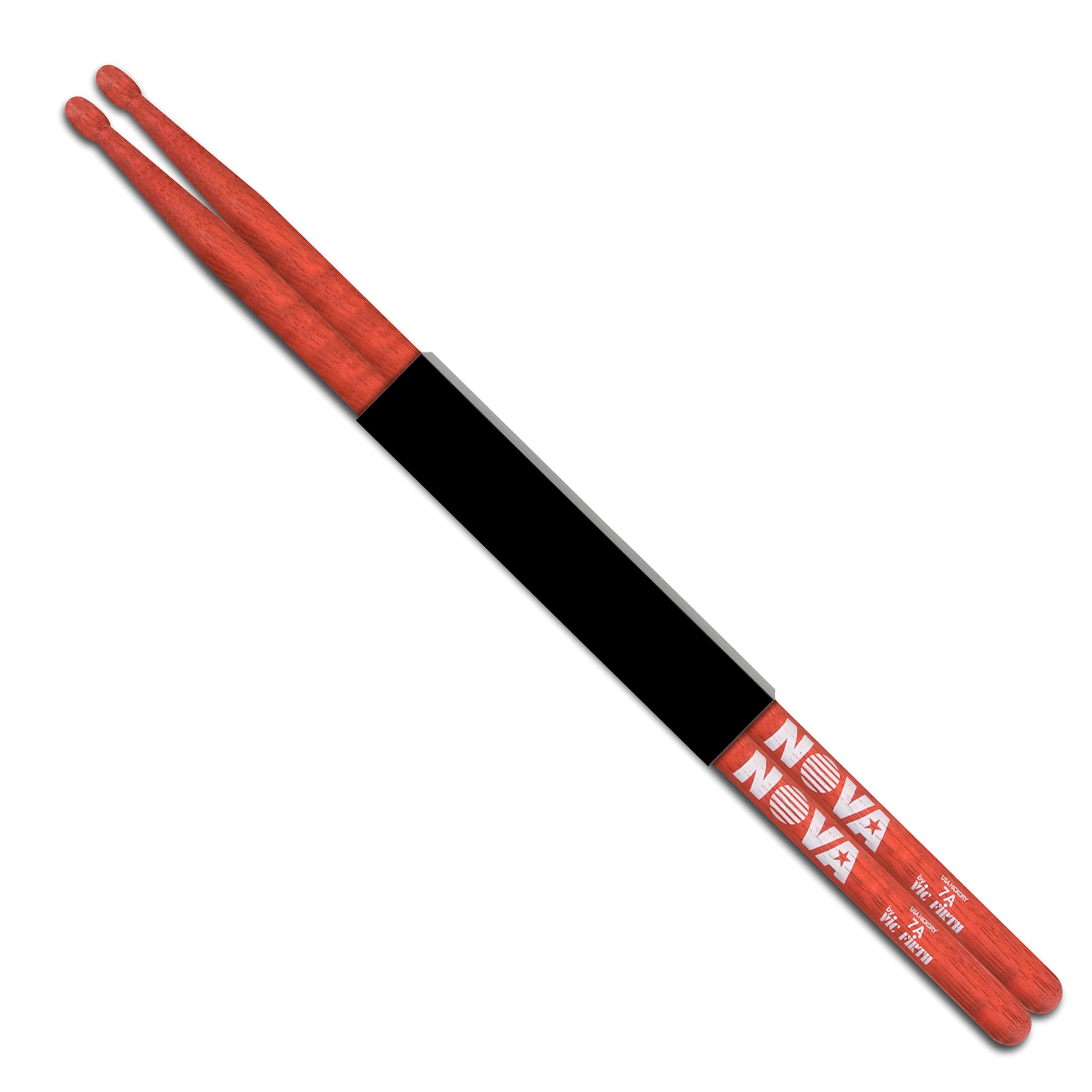 Vic FIrth - NOVA Drumsticks - 7A - Wood Tip - Red