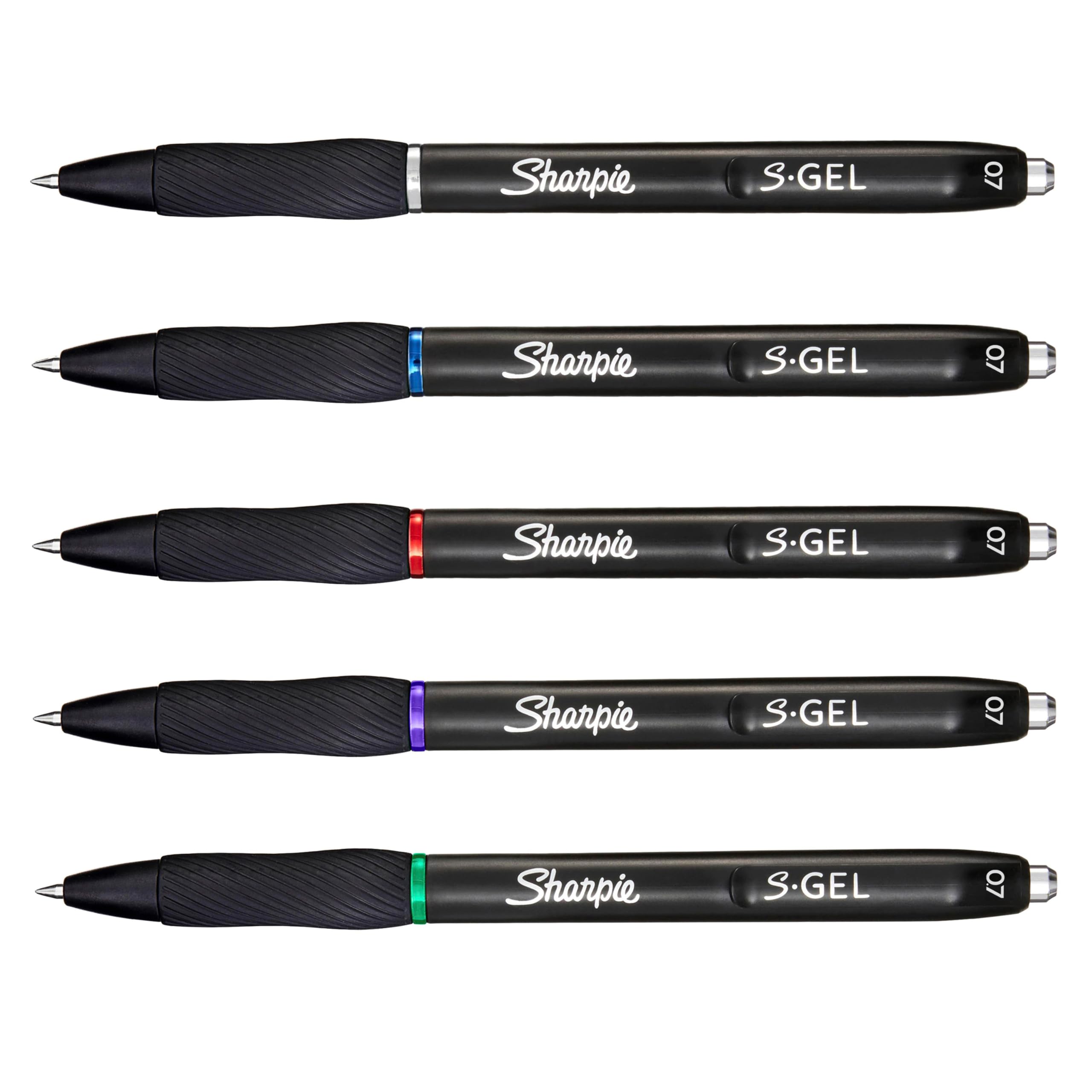 Sharpie S-Gel   Gel Pens   Medium Point (0.7mm)   Assorted Ink Colours   8 Count