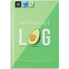 Workout Planner for Daily Fitness Tracking & Goals Setting (A5 Size, 6” x 8”, Avo Green), Men & Women Home & Gym Training Diary w/Hardcover, Log Book Journal for Weight Loss by Workout Log Gym