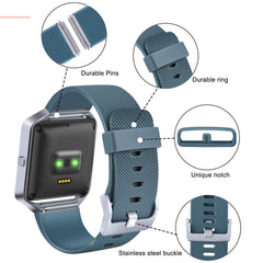 Vancle Replacement Strap compatible with Fitbit Blaze, Not Included Fitbit Blaze and Frame (Slate, S)