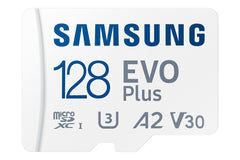 Samsung 128GB MicroSD Evo Plus SDXC U3 Class 10 A2 130MB/s Memory Card with Adapter 2021 Version (MB-MC128KA/EU)