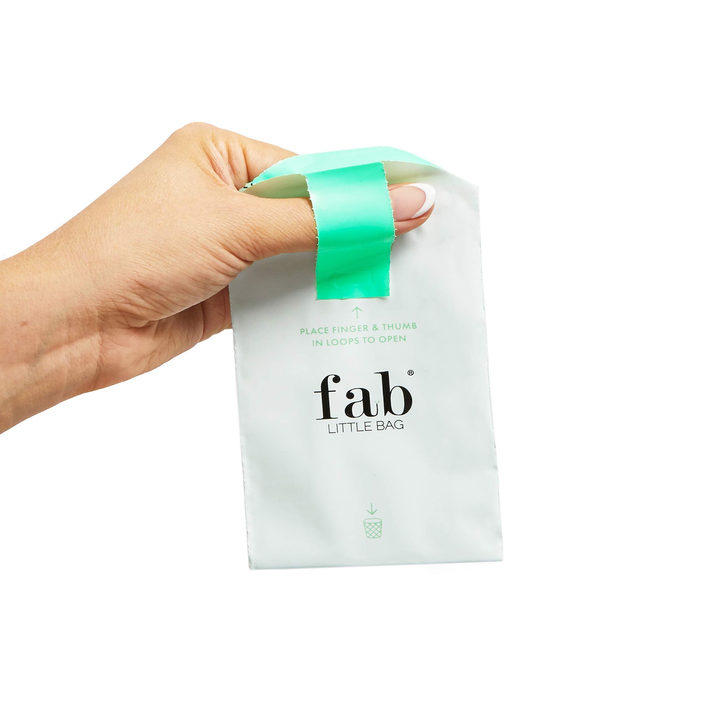 Fab Little Bag Sanitary Disposal Bags for Tampons, Ladies Sanitary Pads, Sanitary Towels, Panty Liners, Feminine Hygiene Products - No Mess, No Odour, Sealable - Pack of 45 Tampon Disposal Bags