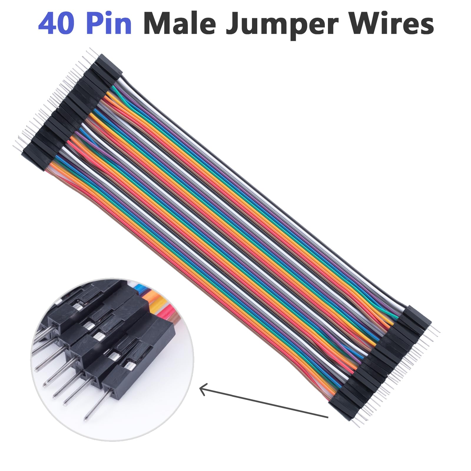 10cmand20cm 240pcs Breadboard Jumper Wires Cable Kit Male to Female, Male to Male, Female to Female Compatible with Arduino Projects and Raspberry Pi