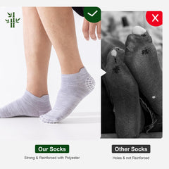 Niorasen Bamboo Trainer Socks for Men and Women 6 Pairs Ankle Sports Summer Socks Anti Blister Running Athletic Breathable Socks Low Cut Walking Short Socks