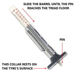 AA Tyre Safety Kit for Cars AA1146 - 2 Gauges for Tread Depth and Tyre Pressure Plus 4 Dust Caps, Green