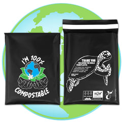 Compostable Mailing Bags,Biodegradable Mailing Bags,Eco Friendly Mailers 10 x 14 inches (25.5 x 35.5 cm)  10PK