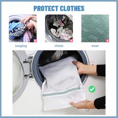 Mesh Laundry Bags, 2pcs Mesh Laundry Bag for Washing Machine, Laundry Bags with Zips, Delicates Wash Bag for Laundry, Socks, Blouse -30 x 40cm