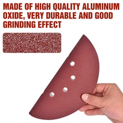 KONGMING 225mm sanding disc 10 Pcs 10 Hole Hook and Loop Grit P320 Sanding pads 9 inch sandpaper for Drywall Sander Long Neck Sander Sanding Giraffe