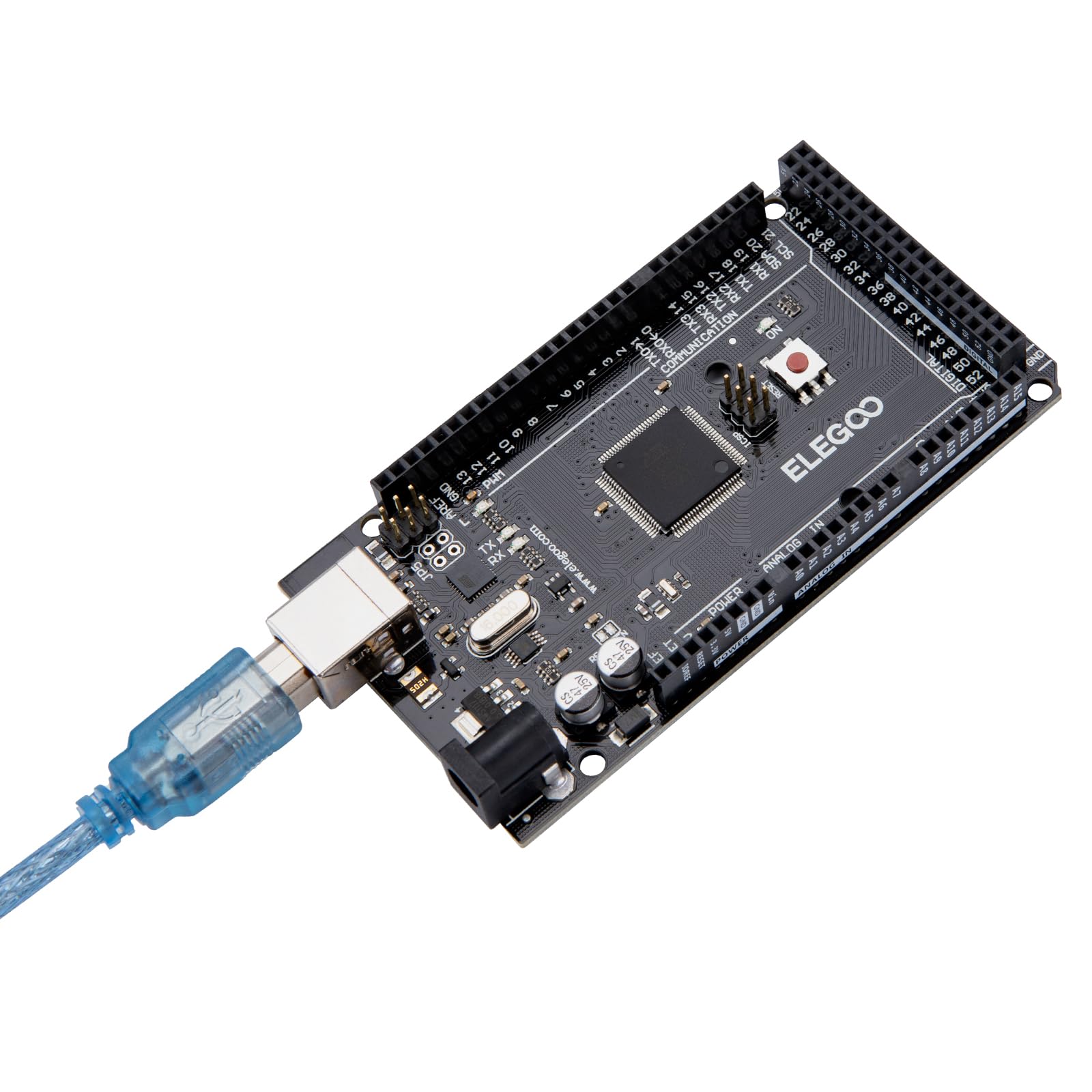 ELEGOO MEGA 2560 R3 Controller Board Compatible with Arduino IDE with USB Cable Black Version