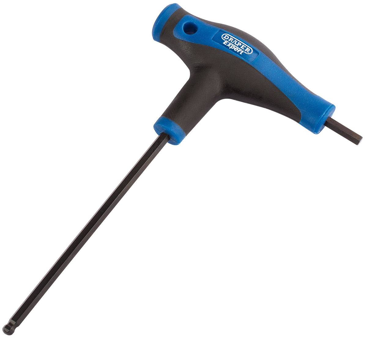 Draper 33909 Soft Grip  inchesT' Handle 4.0mm Hexagon and Ball End Key,Blue