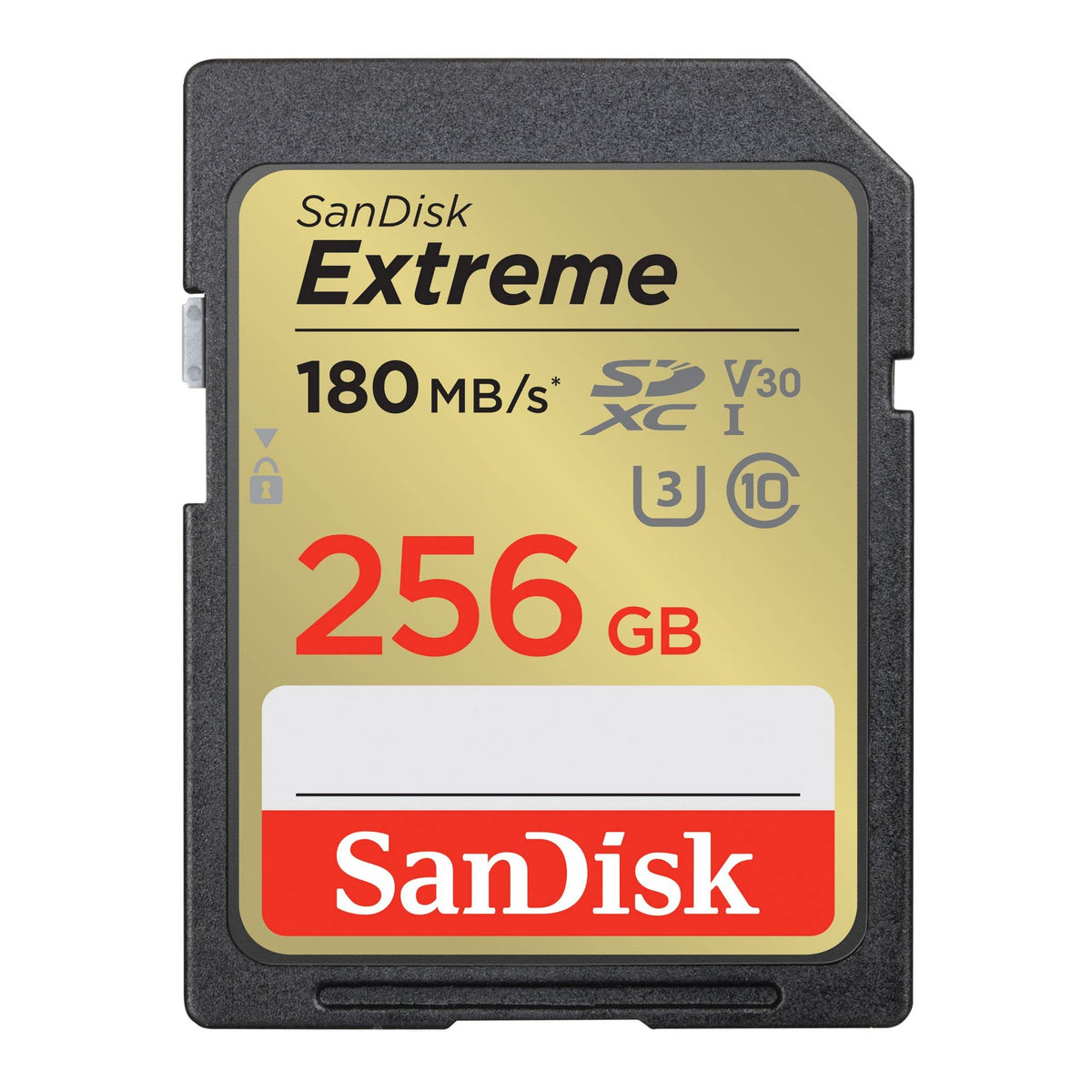 SanDisk 256GB Extreme SDXC card and RescuePro Deluxe, up to 180MB/s, UHS-I, Class, 10, U3, V30