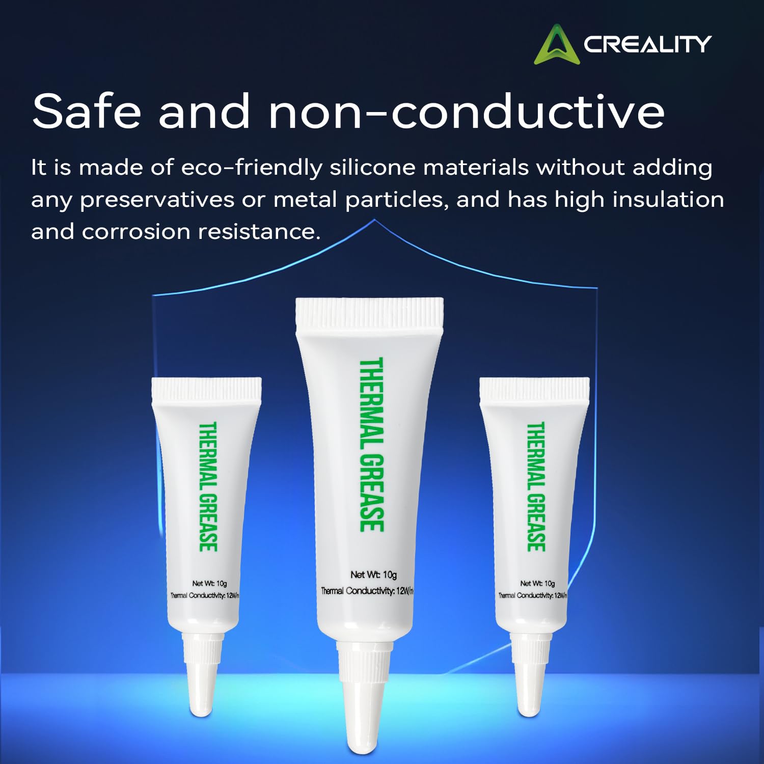 Creality Official Thermal Grease 10g 1PCS for 3D Printer, Strong Thermal Conductivity, Insulation and No Corrosion, Safe and Environmentally Friendly, High and Low Temperature Resistance