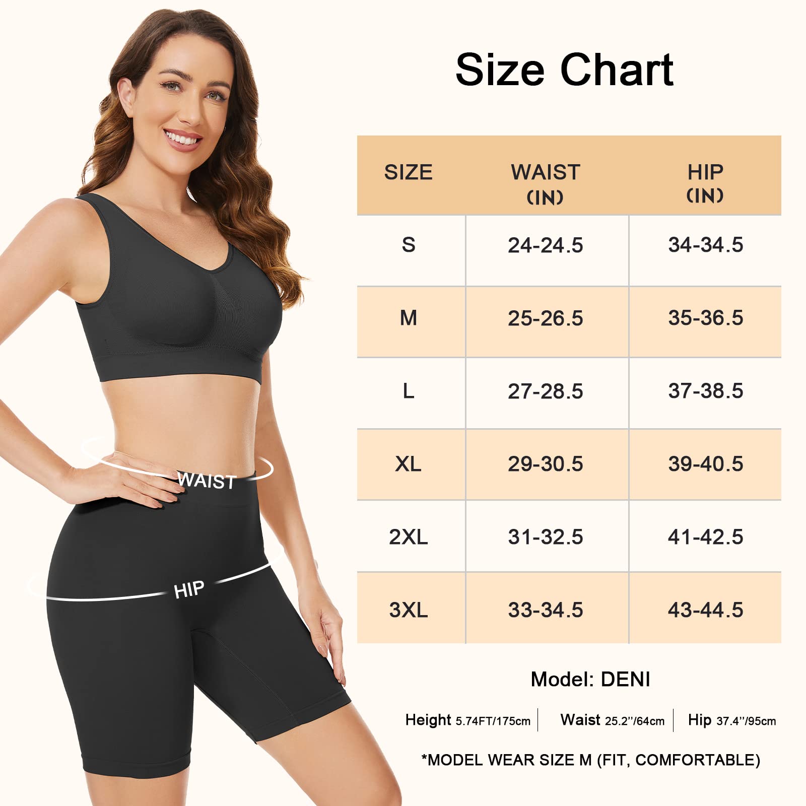 SIHOHAN Womens Slip Shorts Comfortable Short Pants Ultra Soft Seamless Long Briefs for Under Dresses Leggings and Yoga(Black-1,XXL)