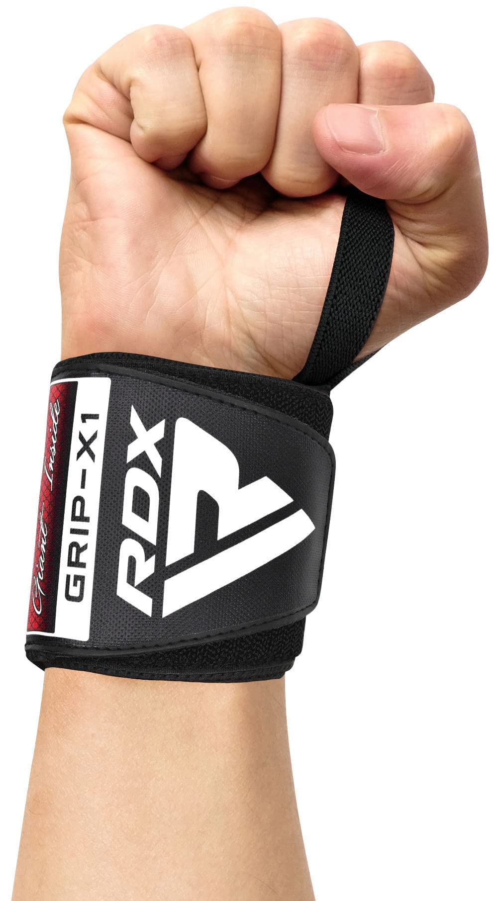 RDX Weight Lifting Wrist Wraps Support, IPL USPA Approved, Elasticated Pro 18” Cotton Straps, Thumb Loop, Powerlifting Bodybuilding Fitness Strength Gym Training WOD Workout, Gymnastics Calisthenics