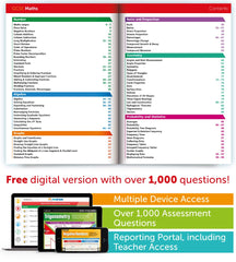 GCSE English, Maths (Foundation) & Science Revision Guide Pack (Daydream Education) - FREE digital editions with 1,600and English & Maths assessment questions!