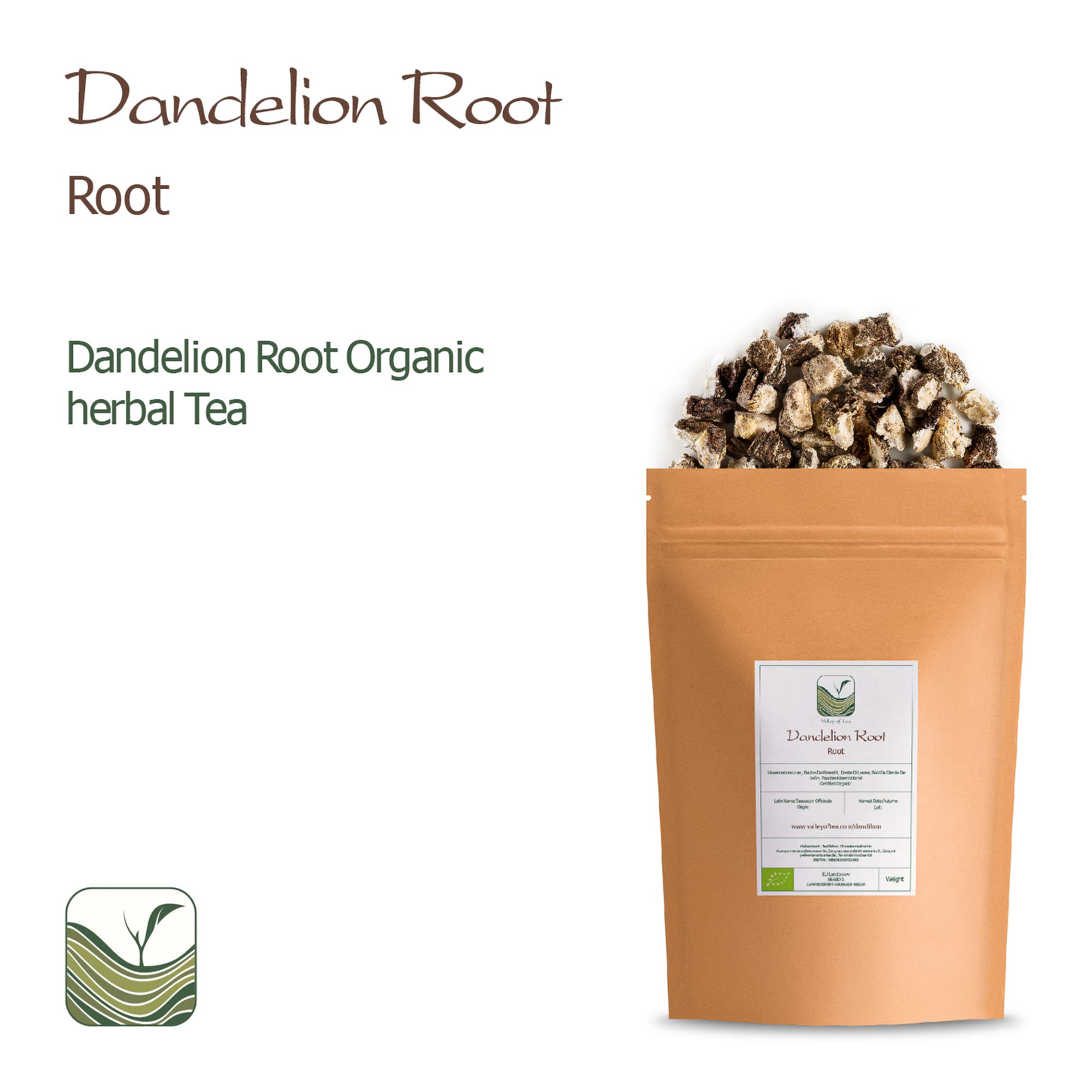 Dandelion Root Organic Herbal Tea - Old Folk Remedy - Taraxacum Officinale 100g