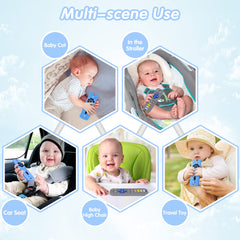 Teething Toys for Baby - 2 Pack Baby Teething Toy, Soft Silicone Remote Control Baby Toys, Baby Teether Toy for 3-12 Month Babies, Teeth Chew Massage Gift for 0-3 Year Old Newborn Baby Toddler Infant