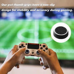 4PCS Silicone Thumb Cap,Non-slip Silicone Analog Joystick Thumb Stick Grip Cap,Compatible with PS2,PS3,PS5,PS4 Series X/S Controller Thumb Grips Silicone Cover Joystick Protection Attachments