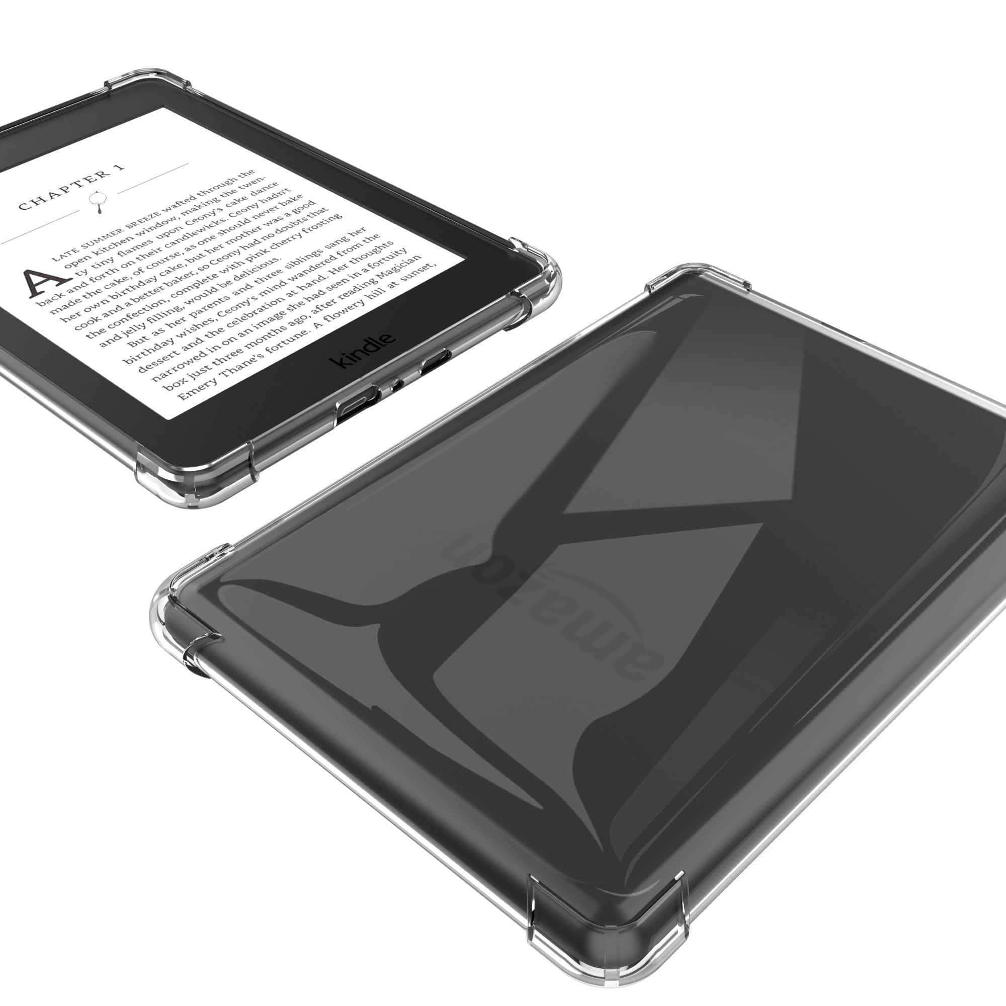 Clear Case for 6.8 inches All-New Kindle Paperwhite (11th Generation-2021) and Kindle Paperwhite Signature Edition,Lightweight Silicone Thin Slim Rubber TPU Back Cover - Transparent