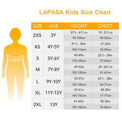 LAPASA 4 Pack 100% Cotton Kids Plain T-Shirts Hypoallergenic Tee for Boys Girls Children School Uniform K01 (Stripe C, Stripe D, White & Blue, Light Heather Grey & Red (Chest Pocket), 9-10 Years)