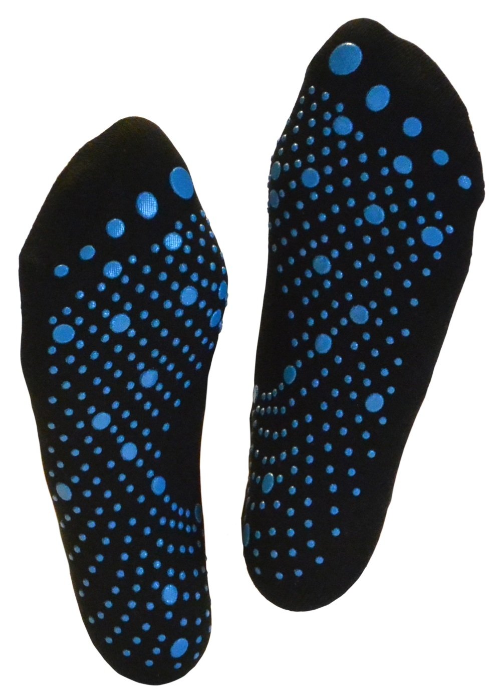 FitSox Pilates, Yoga, Martial Arts, Gym, Dance, Bar, Anti-Slip/Non-Slip, Falls Prevention, black/blue, EU 38-44 / UK 4-9 / US 6-10