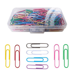 Medium Paper Clips 150 Count 33mm PVC Coated Paperclips for Office School Home Paperwork Crafts Arts DIY (Multicolour)