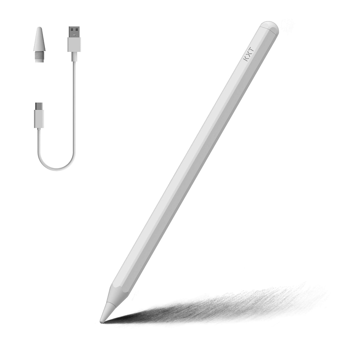 Stylus Pen for Apple iPad(2018-2023),With Tilt Sensitivity & Palm Rejection & Magnetic,Compatible iPad Pro 11/12.9(3/4/5th)/Air 3-4-5/Mini 5-6/iPad 6/7/8/9/10th Generation,Writing/Drawing Pencil