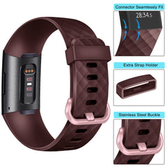 AK Metal Strap Compatible with Fitbit Charge 4 Strap/Fitbit Charge 3 Strap for Women Men, Adjustable Stainless Steel Wirstband for Fitbit Charge 3/Fitbit Charge 4 (S,Black)