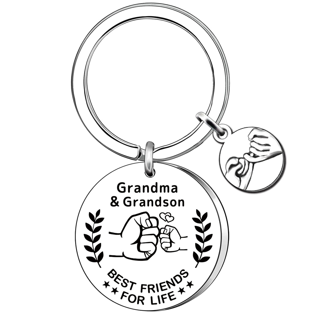 AMZQ Grandma Gifts from Grandson Great Grandma Keyring Grandma Birthday Present Christmas Mother's Day Gifts for Grandma