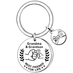 AMZQ Grandma Gifts from Grandson Great Grandma Keyring Grandma Birthday Present Christmas Mother's Day Gifts for Grandma