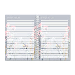 Exacompta - Ref GS015Z A5 Things To Do Notebook, 90gsm paper 149mm x 210mm, 40 Sheets of Lined Paper with a Flower & Bee Design, Great for Getting Organised