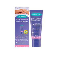 Lansinoh HPA Lanolin Nipple Cream for sore nipple & cracked skin, 100% natural single ingredient, breastfeeding essential, tasteless, odourless, hospital bag, moisturising, 40ml