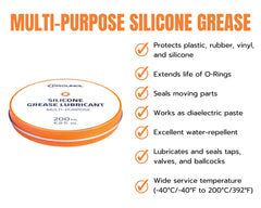 Prounol 100% Silicone Grease, General-Purpose Dielectric Paste, Waterproof HT Rubber Grease (100ml)