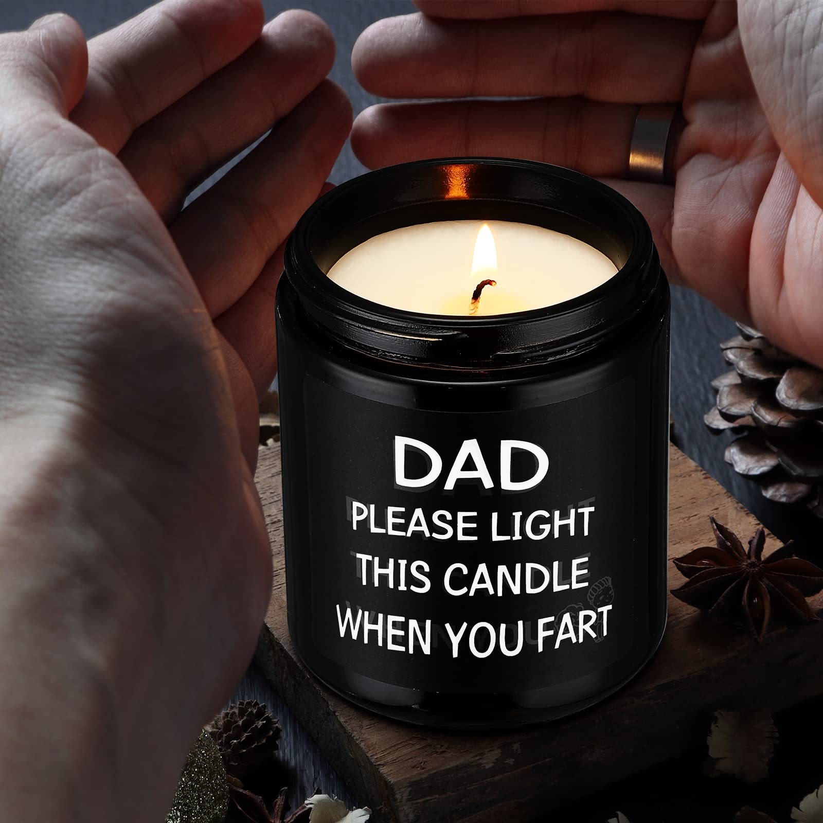 Dad Gifts from Daughter Son,Dad Birthday Gift,Fathers Day Christmas Gifts for Dad Step Dad Father in Law Him Dad Daddy,Funny Scented Candle Gifts for Dad(Dad Gifts2)