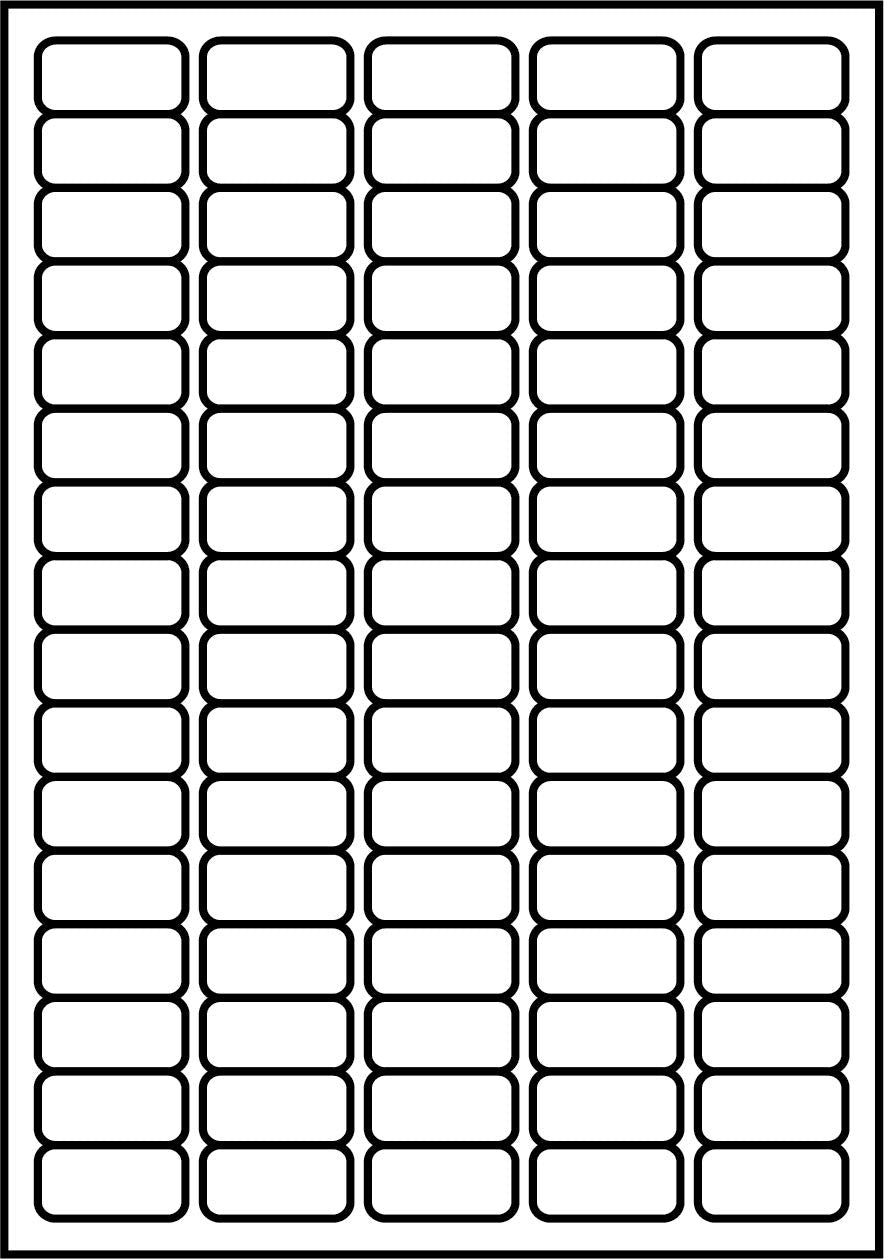 SmithPackaging A4 Self Adhesive Address Labels, 80 Labels Per Sheet, 100 Sheets, 35.6 x 16.9mm 8000 Labels