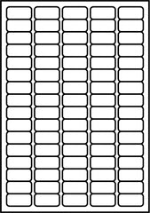 SmithPackaging A4 Self Adhesive Address Labels, 80 Labels Per Sheet, 100 Sheets, 35.6 x 16.9mm 8000 Labels