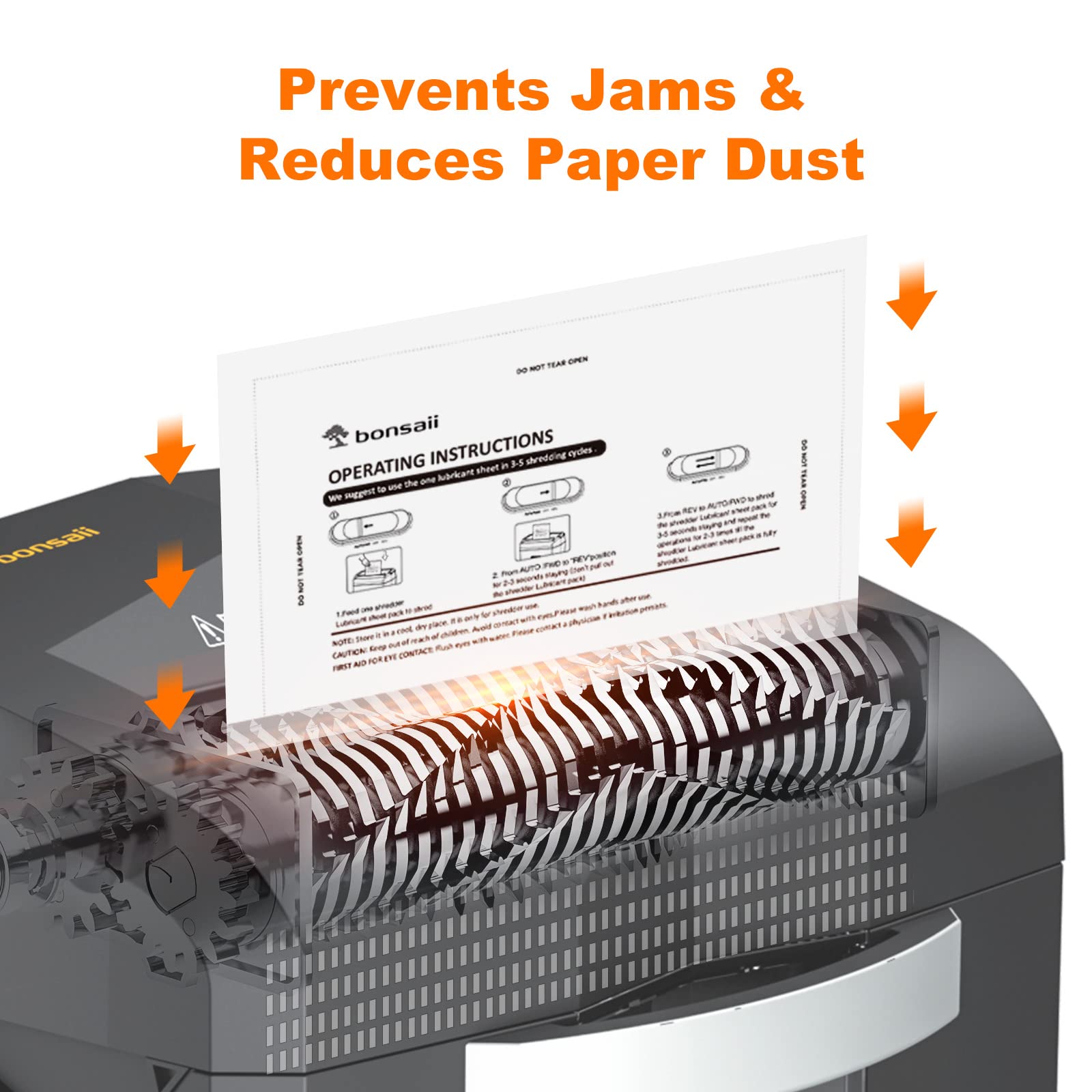 Bonsaii Paper Shredder Lubricant Sheets - Pack of 12