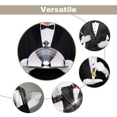 YSFVNP White Gloves Fancy Dress， Stitched White Gloves, Soft Moisturizing Gloves Suitable for Coin Handling Services Parade Formal Guard Police Wedding Formal Tuxedo Jewelry Inspection