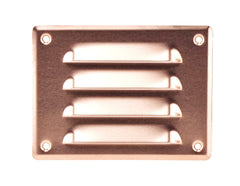 Metal Air Vent Grille Cover with Insect Mesh - Ventilation Cover (140x105mm / 5.5x4'', Copper)