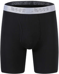 JINSHI Long Leg Boxer Shorts Bamboo Underwear Boxer Trunks for Mens 3-Pack, XL, 3 Pack-412-01