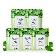 Hydrating Face Mask,5PCS Centella Face Mask,Face Masks Beauty,Face Masks Skincare Improves Skin Face Care,Face Mask Set for Dehydrated, Dull and Tired Skin (5PCS-J)