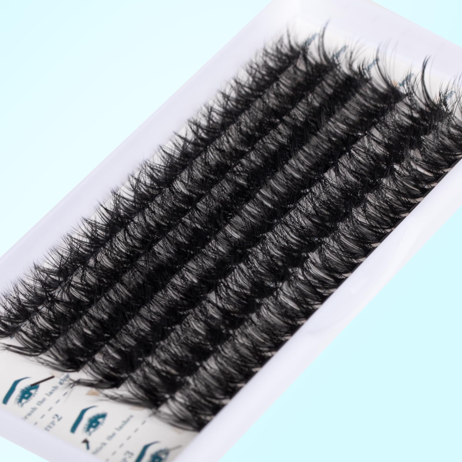 SISILILY 120 Lash Clusters DIY False Eyelashes Mega Cluster Lashes with Eyelash Glue and Lash Tweezers C D Curl-120-60P