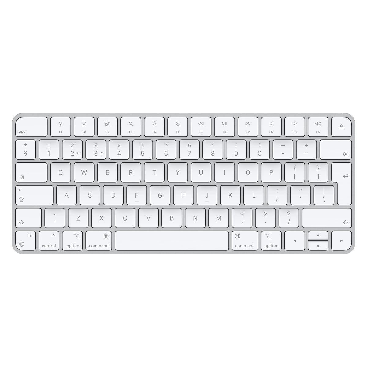 Apple Magic Keyboard: Bluetooth, rechargeable. Works with Mac, iPad or iPhone; British English, silver