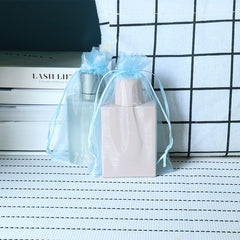 Leeyunbee 100PCS 10 x 15 cm Light Blue Organza Bags, Organza Gift Bags, Organza Jewelry Pouches Candy Bags Wedding Favour Bags with Drawstring Used for Wedding, Birthday, Christmas, Anniversary