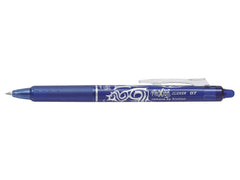 Pilot Frixion Clicker Erasable Retractable Rollerball 0.7 mm Tip Pen with Three Refills - Blue, Single Pen