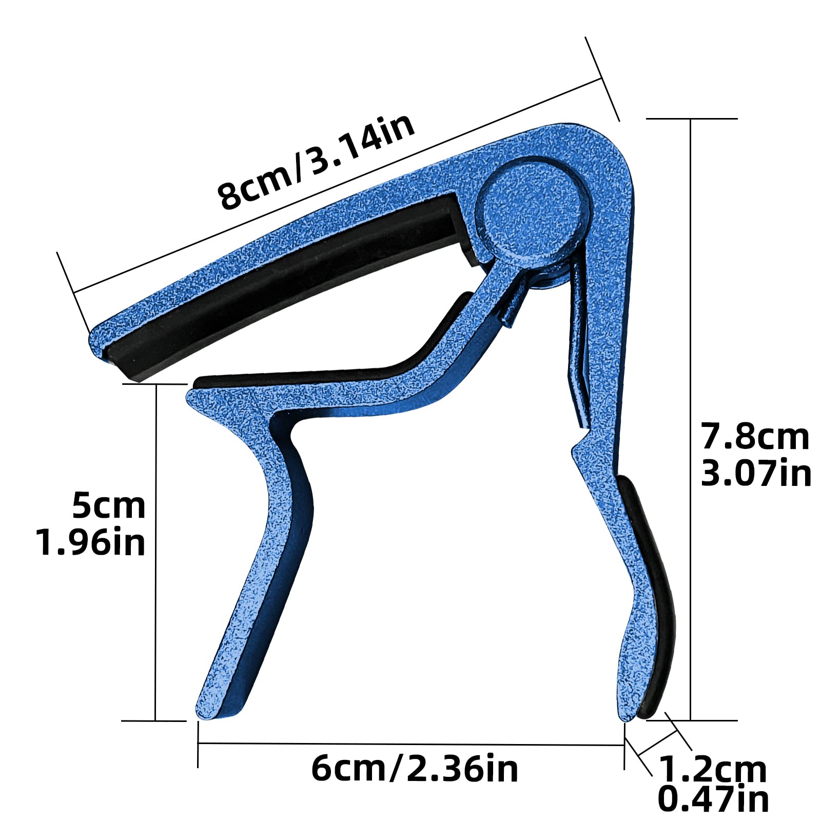 starfa lab Guitar Capo, Capotastos Quick Release for 6-string Folk Classic Guitar, Acoustic, Electric Guitars, ect (Blue)