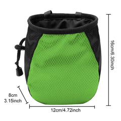 FUZVOL Green Climbing Chalk Bag Bucket Magnesium Chalk Bag with Belt Adjustable Pocket and Drawstring. It can be Hanging at the Waist used for Rock Outdoor Climbing Bouldering.